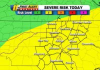 NC Weather: Severe weather risk increased to level 2 for central North Carolina