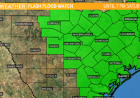 WEATHER WATCH: Rainfall continues overnight after storms drench South Texas; Flash Flood Watch until Saturday evening