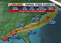 Tropical Storm Claudette expected to bring heavy rain to North Carolina Monday