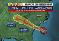 Tropical storm warning issued for South Carolina coast