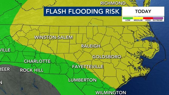 Flash flooding risk for Thursday