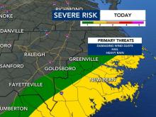 Severe Weather risk for Tuesday