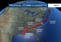 Tropical Storm Watch issued for NC coast as Claudette nears landfall