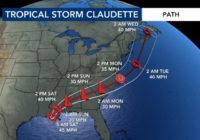 Tropical Storm Claudette Spawns Tornadoes and Brings Heavy Rains to the South