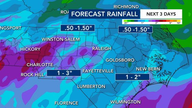 Tropical Storm Claudette is expected to bring us up to 3 inches of rain.