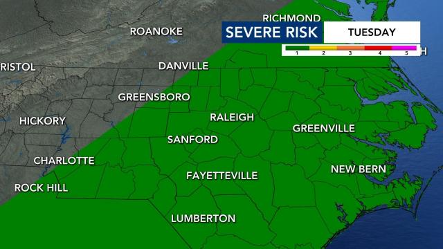Tuesday severe weather risk