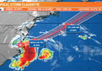 Tropics:  Tropical Storm Claudette over The Atlantic