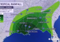 Potential Tropical Cyclone 3 grows stronger; tropical storm force winds arrive on Gulf Coast