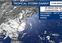 Tropical Storm Danny makes landfall on SC coast
