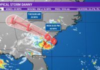 Tropics: Tropical Storm Danny. Warnings continue for South Carolina