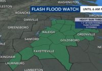 Severe weather, heavy storms could cause flash flooding across the Triangle