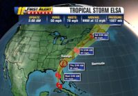 Tropical Storm Elsa to bring rain, wind to North Carolina later this week