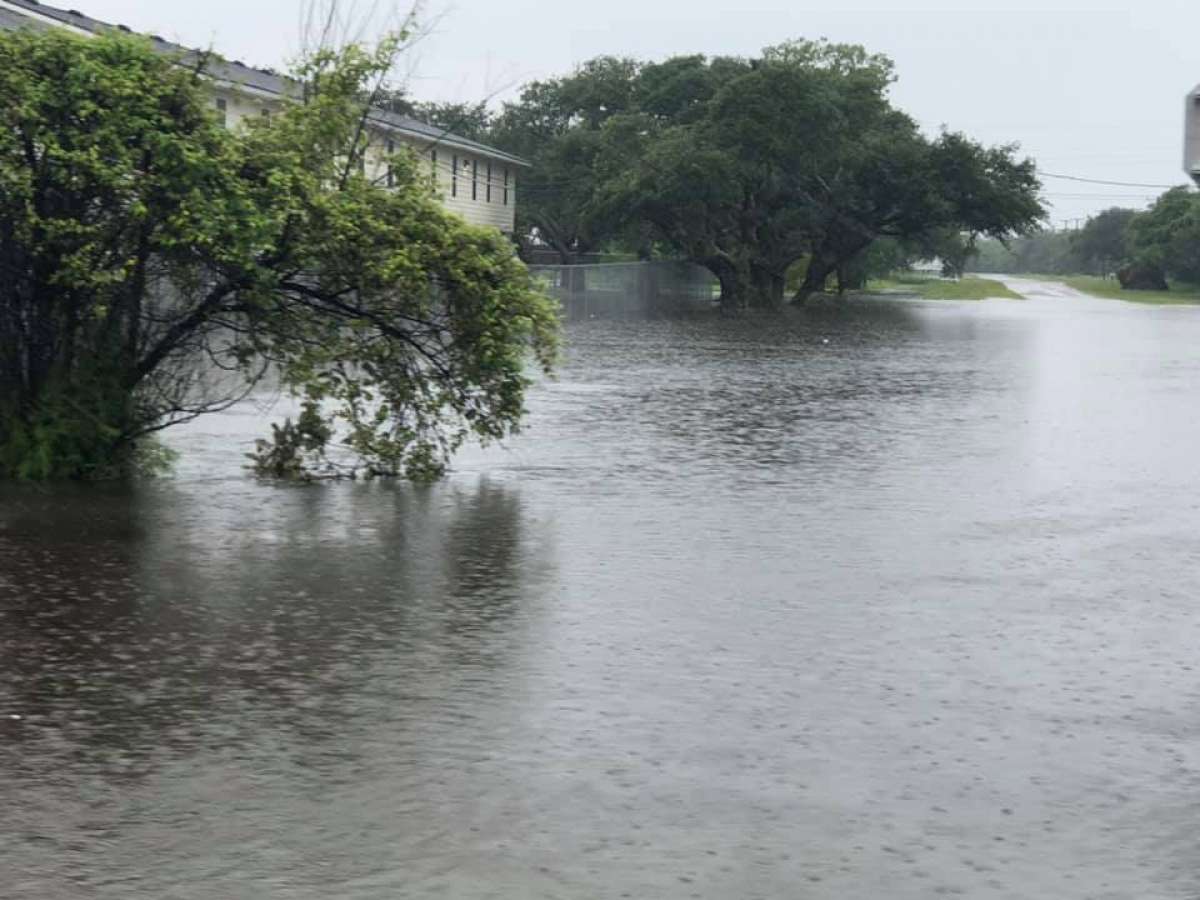 Local Carolyn Matthews shared photos of the flooding she's encountered in Rockport. She says it's rained most Wednesday night and continues to into Thursday morning.