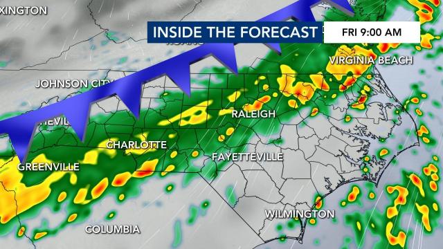 Futurecast: Friday at 9 a.m.