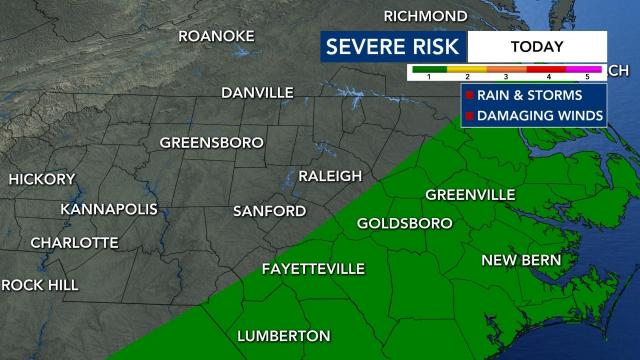 Severe weather risk for Friday