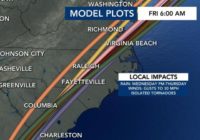 Elsa's track shifts slightly east, meaning more rain, tornado threat in forecast for the Triangle