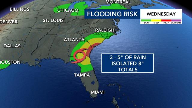 Elsa presents flooding risk for Carolinas