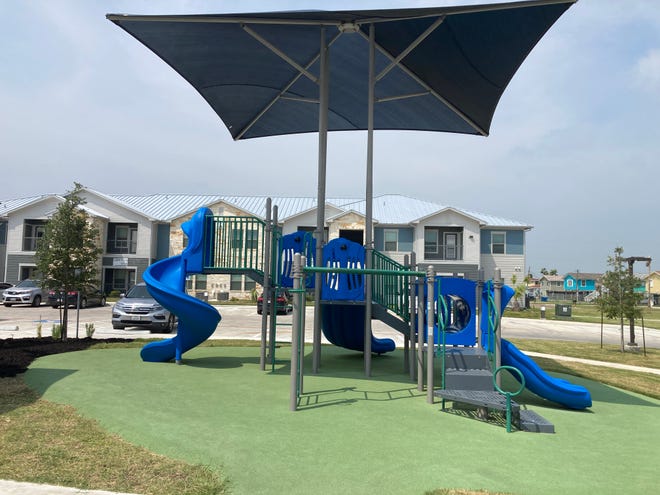 The Texas General Land Office disaster recovery team officially celebrated the completion of a multifamily housing complex in Rockport to replace affordable rental housing destroyed by Hurricane Harvey.