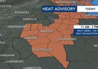 Heat advisory issued, Level 1 threat for severe weather in effect through the evening