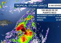 Tropical Storm Grace strengthens, could cause flooding in Haiti following earthquake