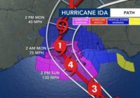 Hurricane Ida storm surge flooding parts of Louisiana ahead of 150 mph winds