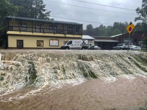 Flooding in Black mountain