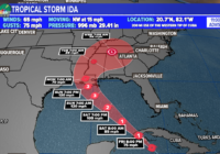 Tropical Storm Ida gains strength in the Caribbean, expected to become a hurricane today