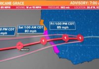 Tropical update: Grace intensifies into a Category 2 hurricane as it heads for another landfall in Mexico