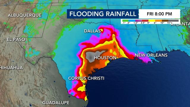 Nicholas flooding potential