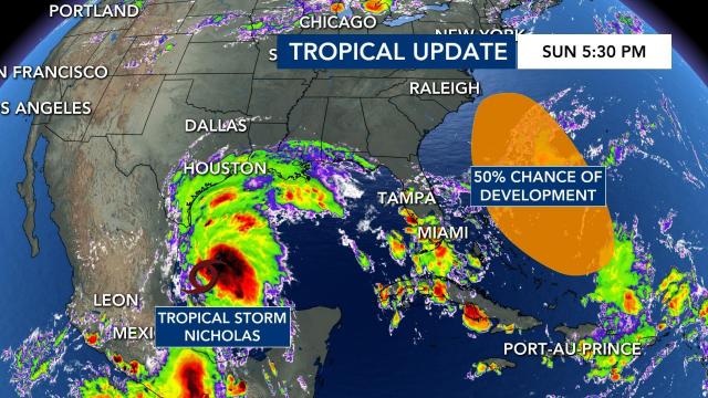 Tropical update, Sunday at 5 p.m. 