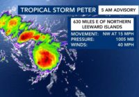 Tropical Storm Peter Forms in the Atlantic Ocean