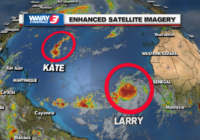 Ida’s not done, Kate persists, Tropical Storm Larry forms