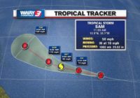 Tropical Storm Sam forms, expected to become hurricane