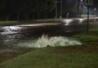 Water main break floods Roxboro Street in Durham