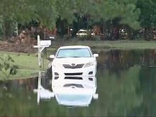 Flooded car