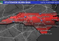 North Carolina Forest Service issues statewide burn ban as wildfire on Pilot Mountain continues