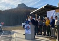'We can bounce back from this,' Gov. Roy Cooper visits Pilot Mountain to evaluate wildfire damage