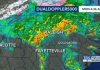 Flash flood warning in effect for Triangle, thousands without power