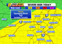 NC weather: Winds, hail, tornado possible with elevated severe storm risk today