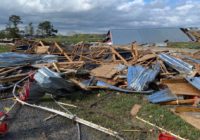 A suspected tornado touched down Thursday near Polkton