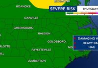 Severe storms in Deep South could bring damaging winds, heavy rain to NC
