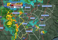Strong storms push into central North Carolina bringing heavy rain, wind, possible tornados
