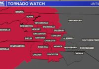 Entire Charlotte area under Tornado Watch as strong storms hit Carolinas