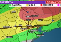 TIMELINE: Flood Watch issued for northern Houston-area counties until Tuesday night