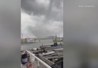 CAUGHT ON CAMERA: Waterspout turns into possible tornado