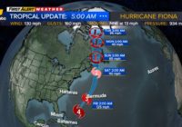 Rough seas, high rip current risk along NC coast due to Hurricane Fiona