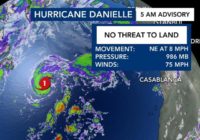 Hurricane Danielle Continues to Weaken as It Wanders the Open Atlantic