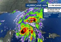 Hurricane Ian, now Cat. 3, makes landfall in Cuba; expected to impact Florida, NC