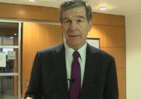 Governor Roy Cooper speaking about Tropical Storm Ian Thursday afternoon