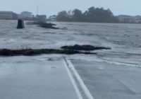 Storm surge causing flooding, road closures around Cape Fear